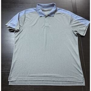 Bonobos Golf Men’s Size L Standard Fit Polo Gray/Blue, Casual Office Wicking